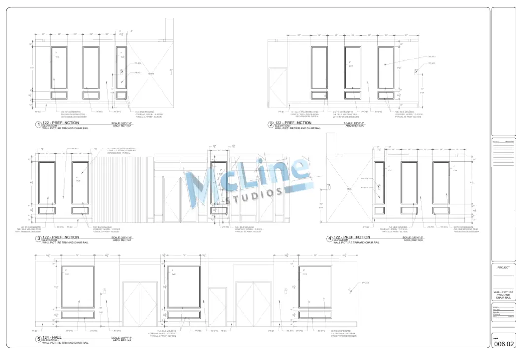 Millwork Shop Drawings Sample