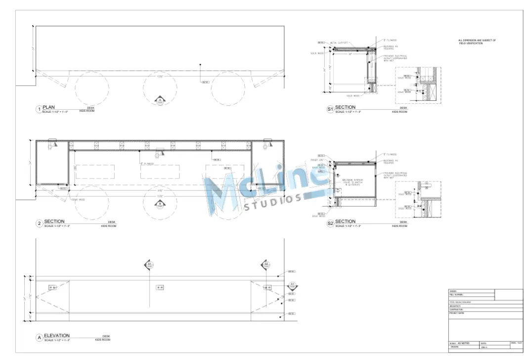 Cabinet Shop Drawings